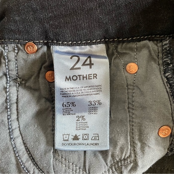 MOTHER High Waisted Looker Skinny Jeans in Coffee Tea or Me Women’s 24 Blue - Picture 4 of 16